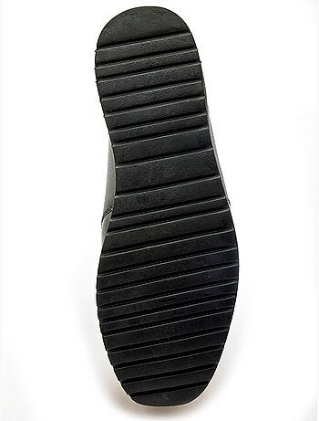 Boots à lacets double zip et lacets