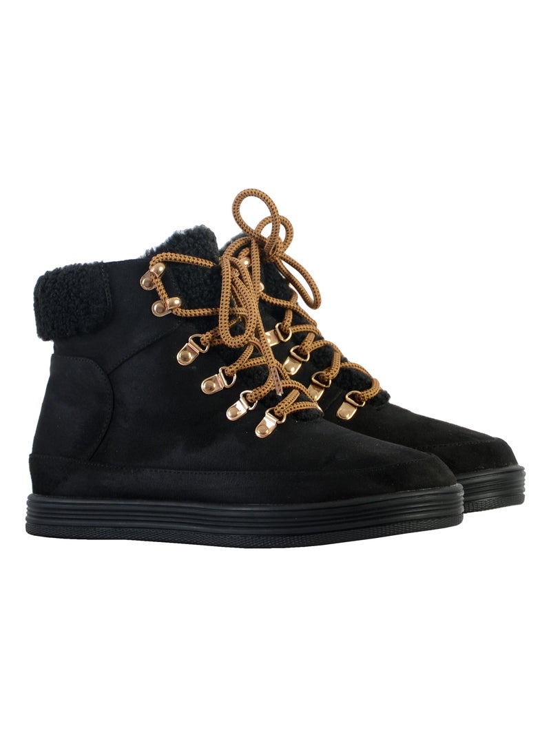 Boots à Lacets The Divine Factory Noir - Kiabi