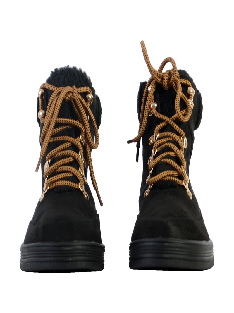 Boots à Lacets The Divine Factory Noir - Kiabi