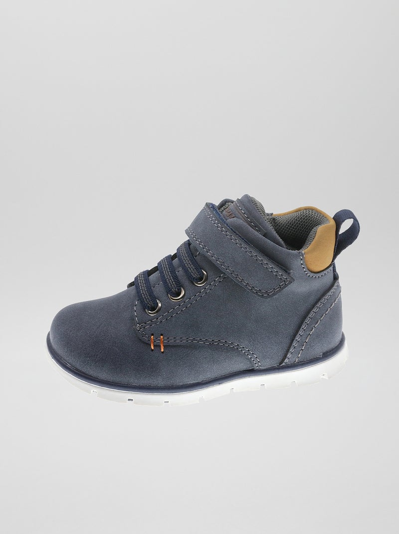Boots à scratch BLEU - Kiabi