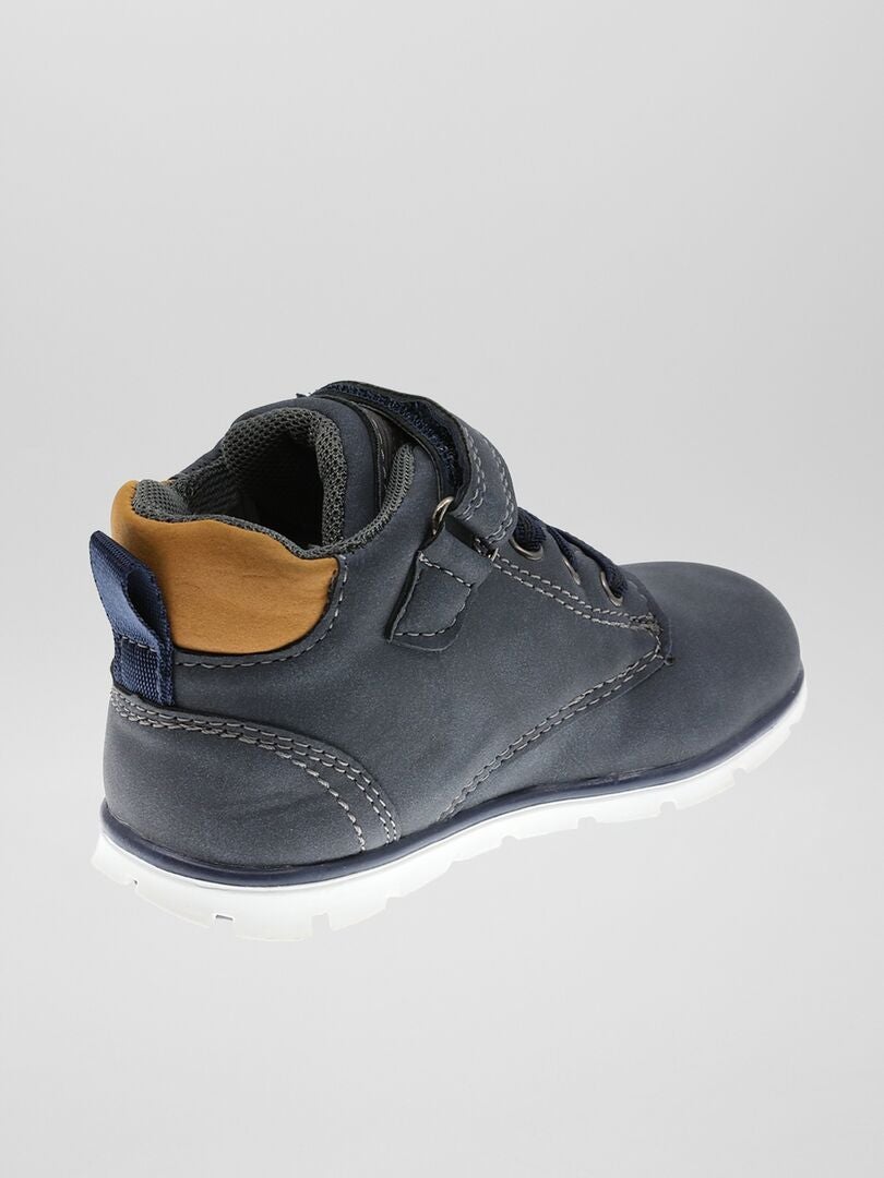 Boots à scratch Bleu gris - Kiabi