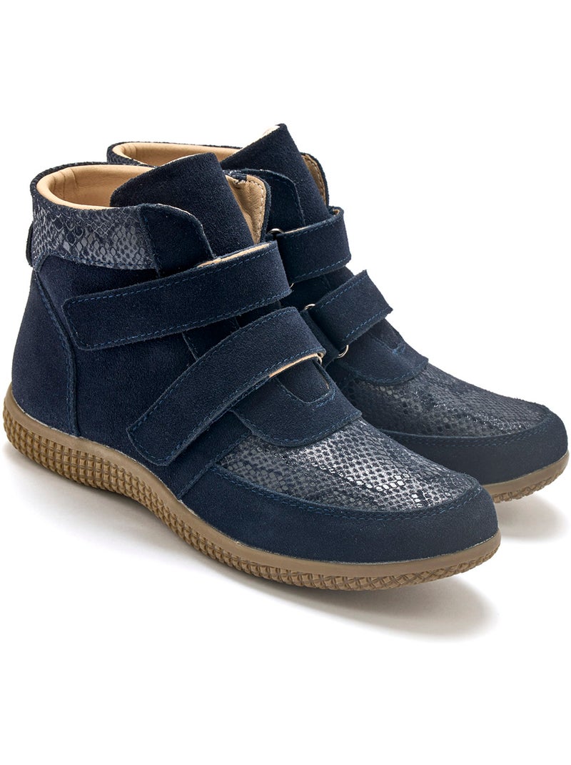 Boots à scratchs - pediconfort Bleu - Kiabi