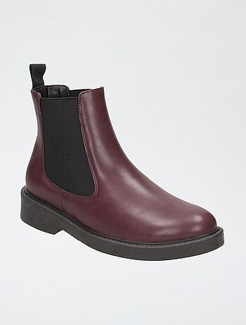 Boots à talon en simili
