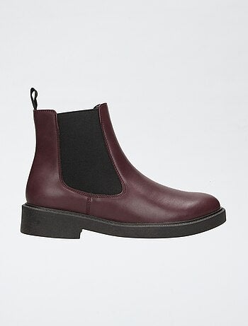 Boots à talon en simili