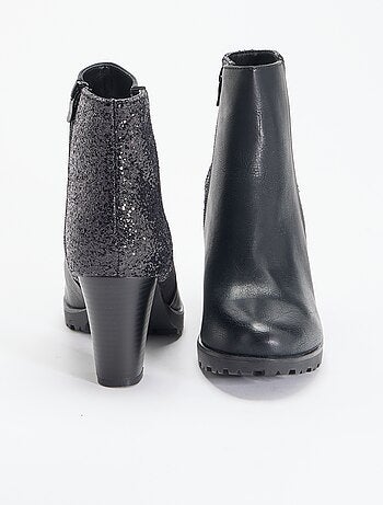Boots à talon haut avec paillettes
