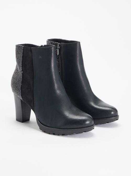 Boots à talon haut avec paillettes - Kiabi Boots à talon haut avec paillettes - Kiabi