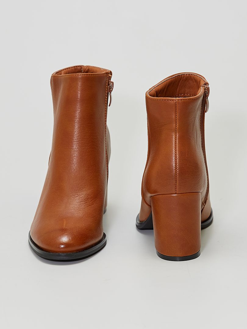 Bottes à talons esprit western - camel - Kiabi - 35.00€