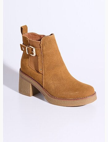 Boots à talons hauts et semelle crêpe - afibel