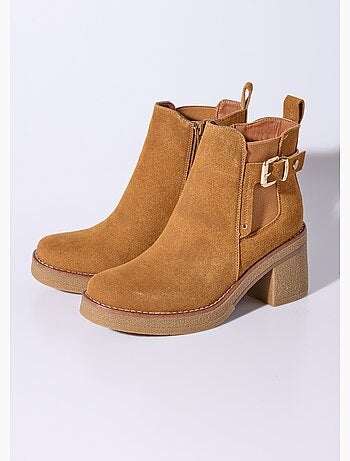Boots à talons hauts et semelle crêpe - afibel