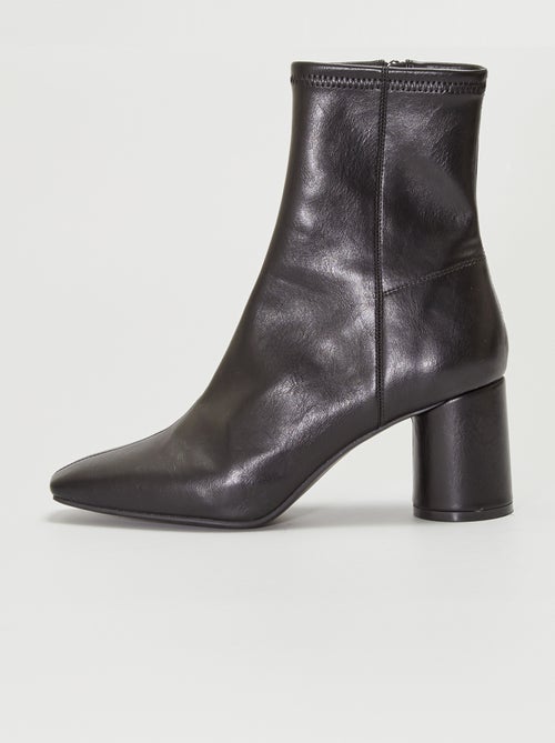 Boots à talons ronds - Kiabi