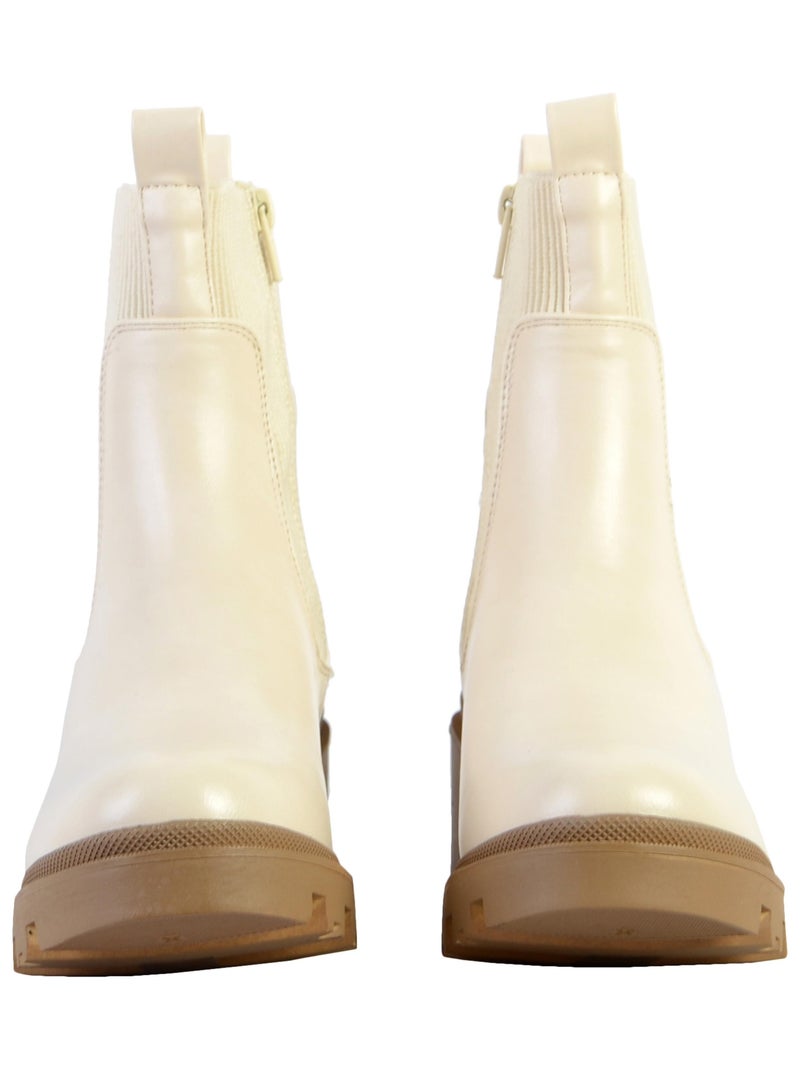 Boots à Talons The Divine Factory Beige - Kiabi