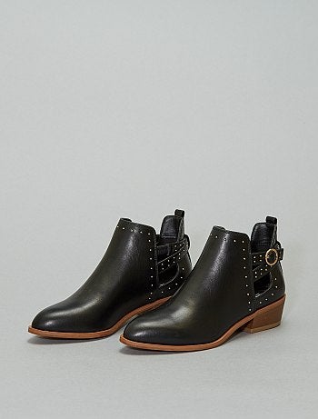 Boots ajourées à clous - Kiabi