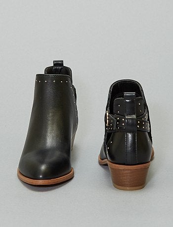 Boots ajourées à clous - Kiabi