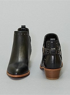 Boots ajourées à clous - Kiabi