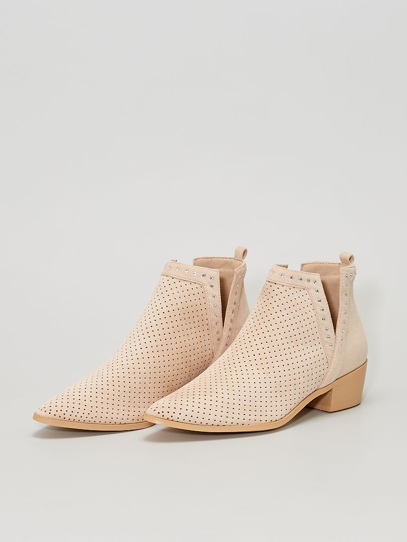 boots femme ajourées