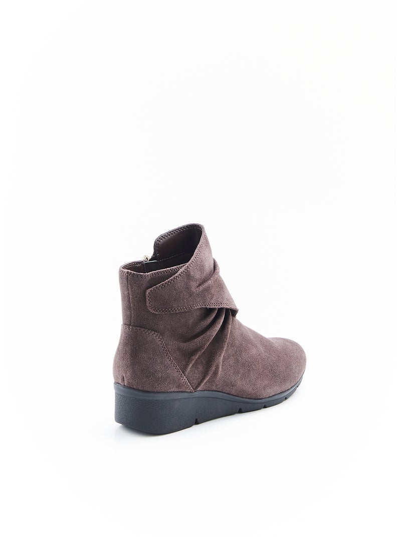 Boots amortyl effet froissé - damart Marron - Kiabi