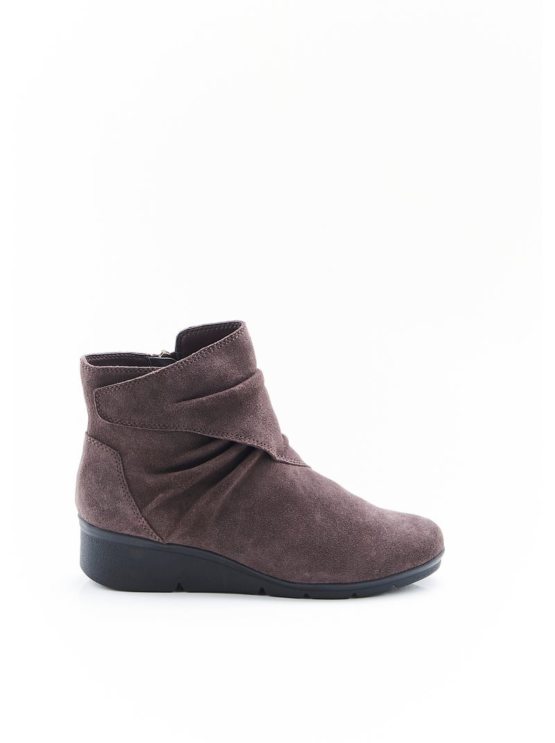 Boots amortyl effet froissé - damart Marron - Kiabi