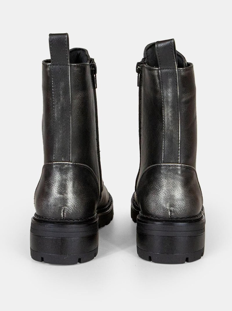 Boots argentées  BATA Argent - Kiabi
