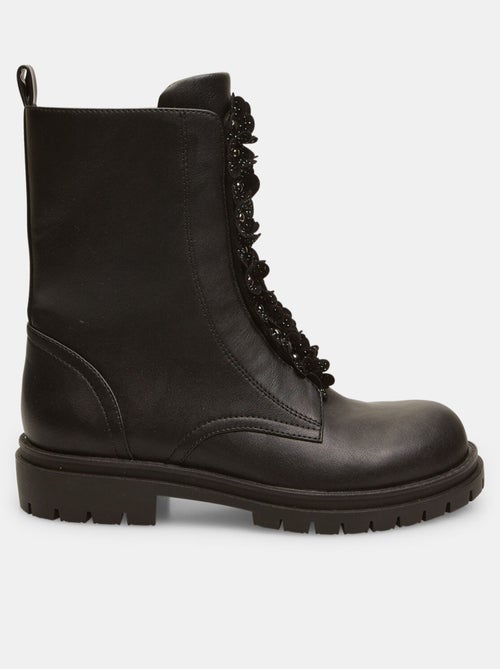 Boots avec applications florales BATA - Kiabi