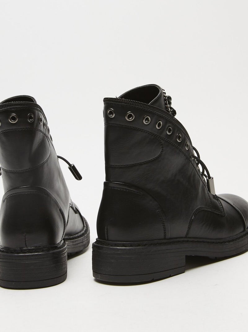 Boots avec clous BATA Noir - Kiabi