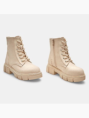 Boots avec fermeture éclair
