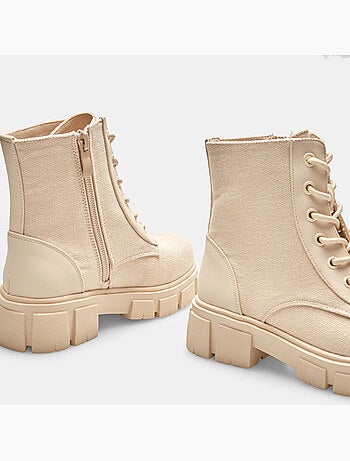 Boots avec fermeture éclair
