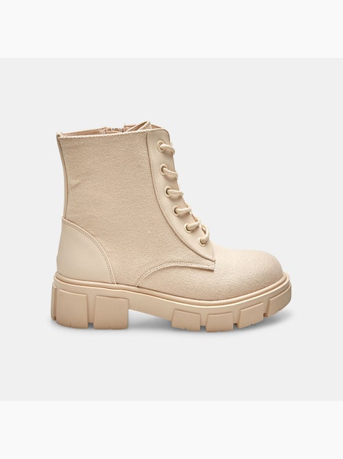 Boots avec fermeture éclair - Kiabi