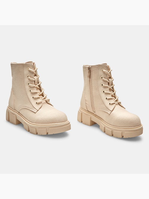 Boots avec fermeture éclair - Kiabi