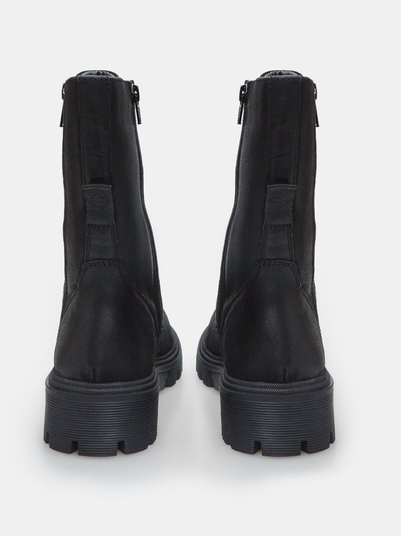 Boots avec fermeture éclair latérale BATA Noir - Kiabi