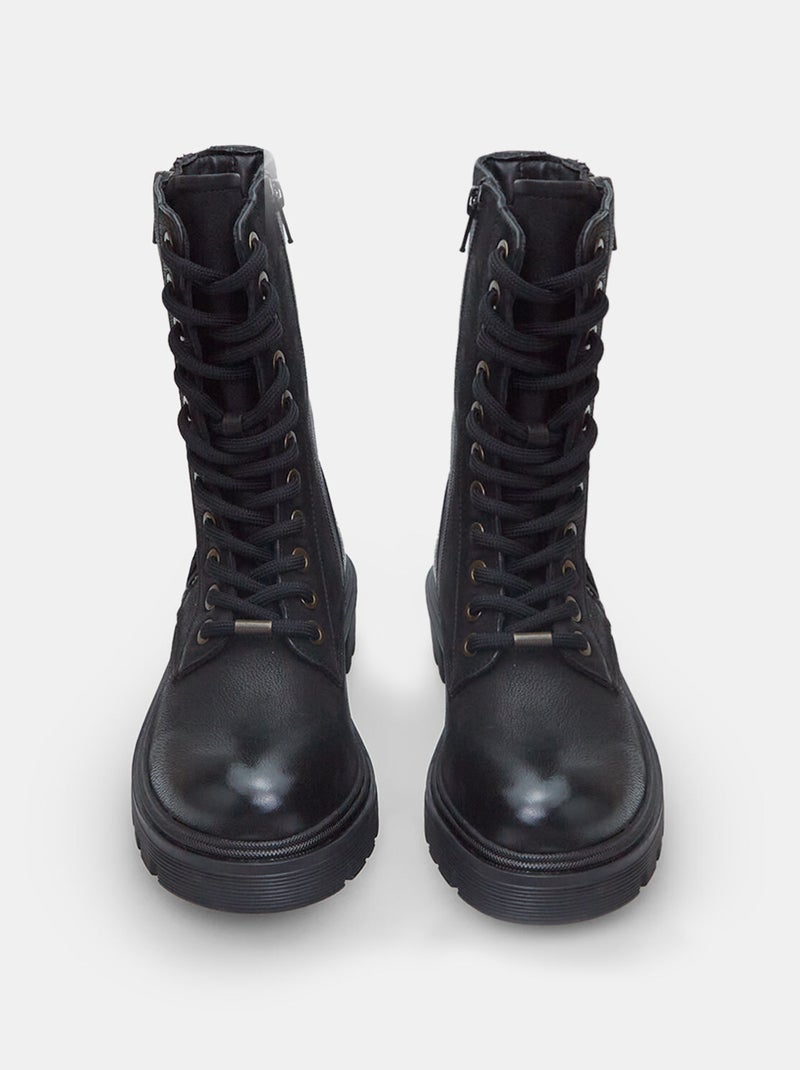 Boots avec fermeture éclair latérale BATA Noir - Kiabi