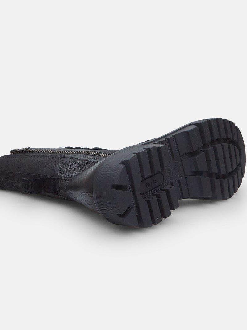 Boots avec fermeture éclair latérale BATA Noir - Kiabi