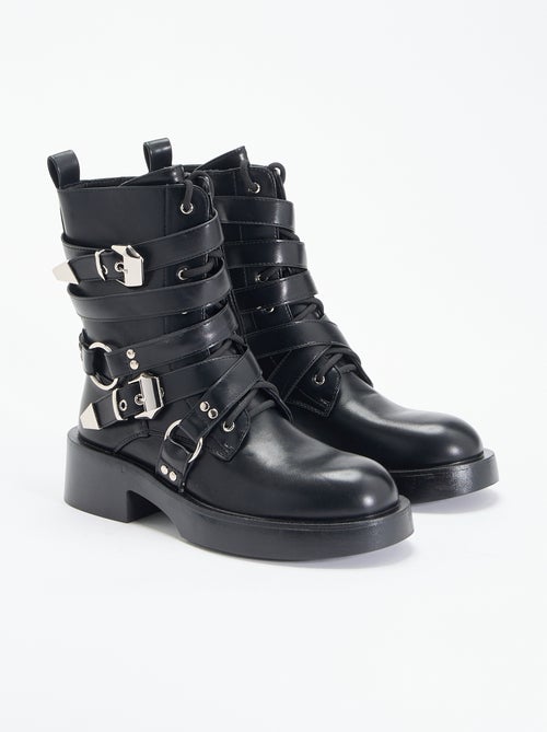 Boots avec sangles - Kiabi