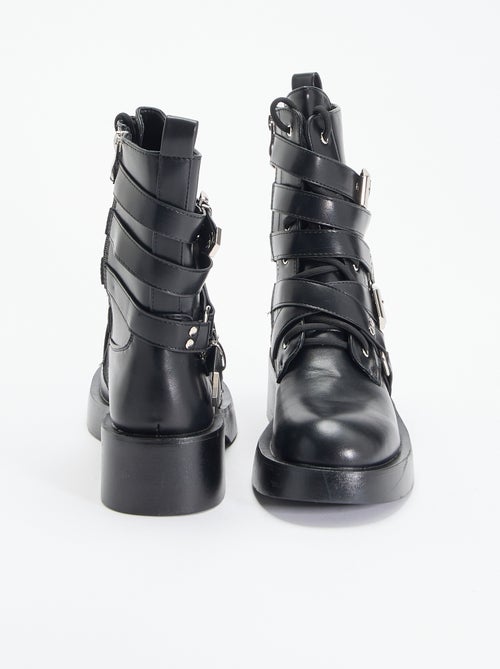Boots avec sangles - Kiabi