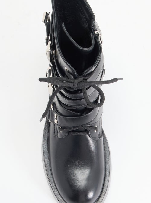 Boots avec sangles - Kiabi