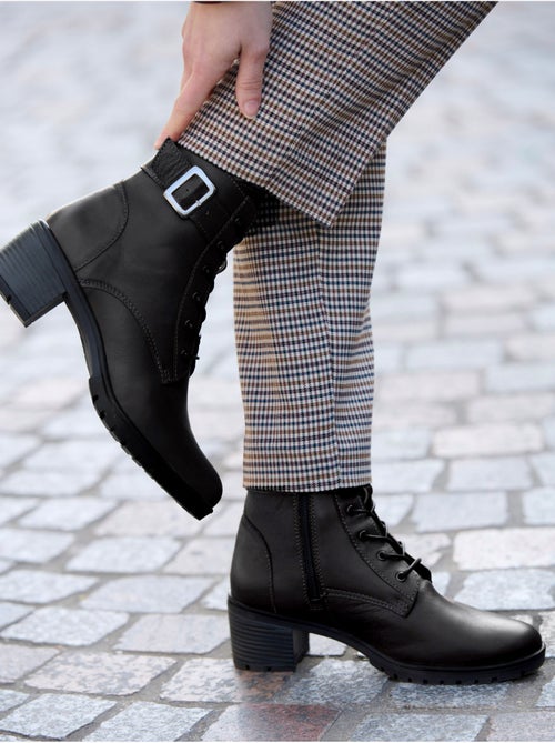 Boots avec zip et lacets - PEDICONFORT - Kiabi