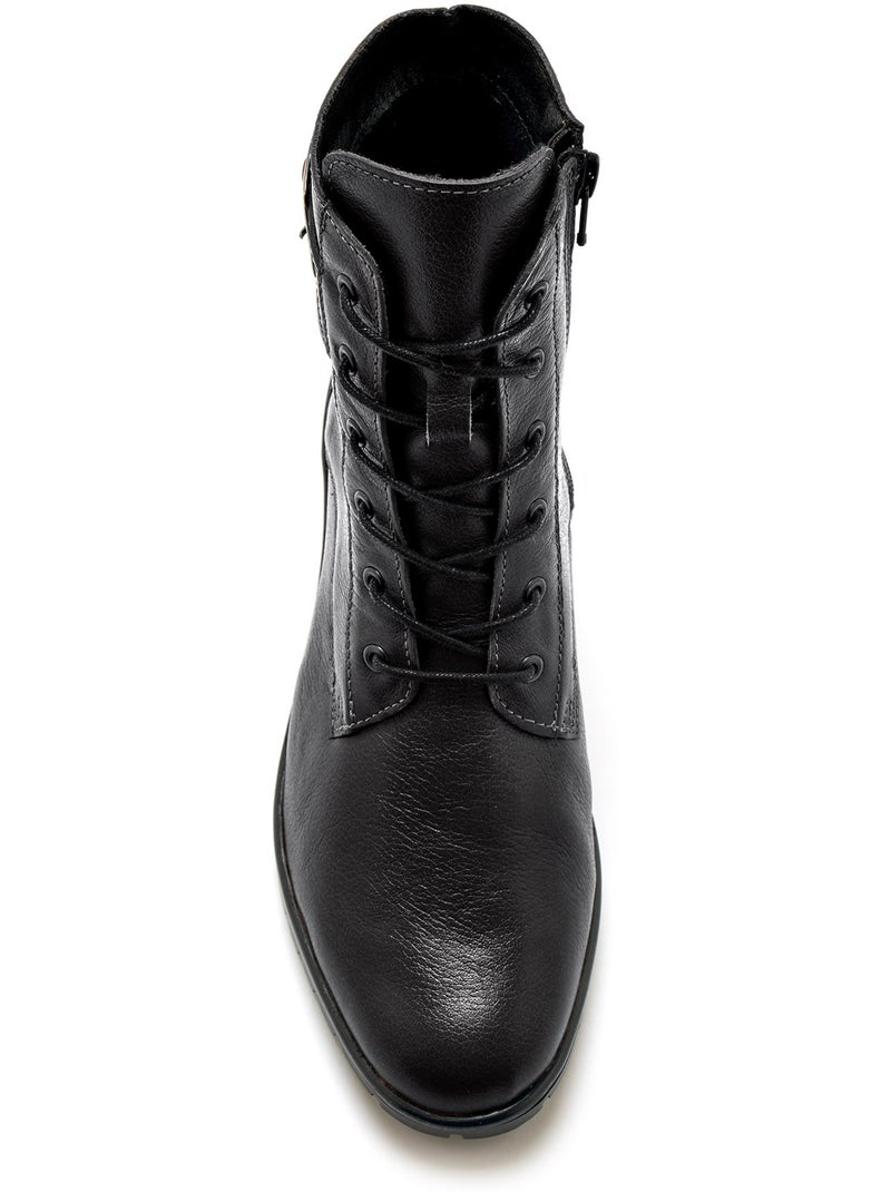 Boots avec zip et lacets - PEDICONFORT Noir Noir - Kiabi