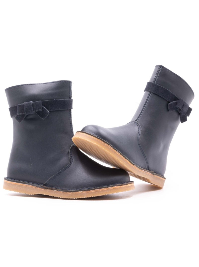 Boots Bébé Fille - Boni Mini Houston Bleu marine - Kiabi