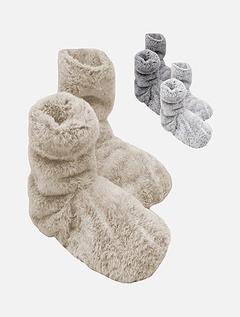 Boots, bottes, chaussons chauffants micro ondes déhoussables - Vivezen