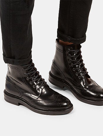 Boots brogue en cuir BATA