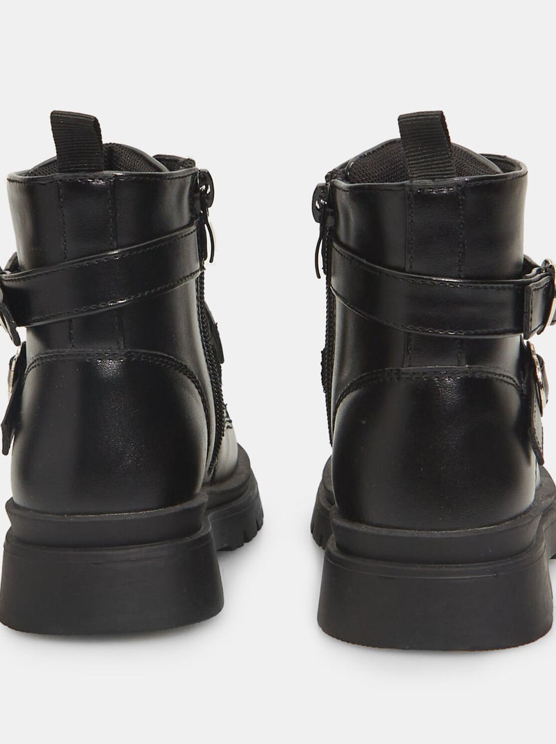 Boots Bubblegummers avec boucle en forme de cœur Noir - Kiabi