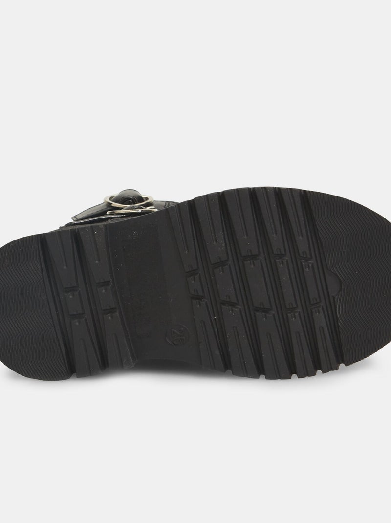 Boots Bubblegummers avec boucle en forme de cœur Noir - Kiabi