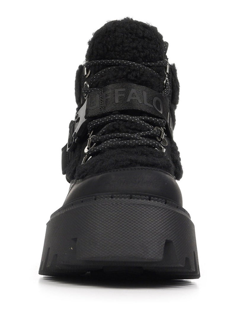 Boots Buffalo Aspen Com Mid Warm Noir - Kiabi