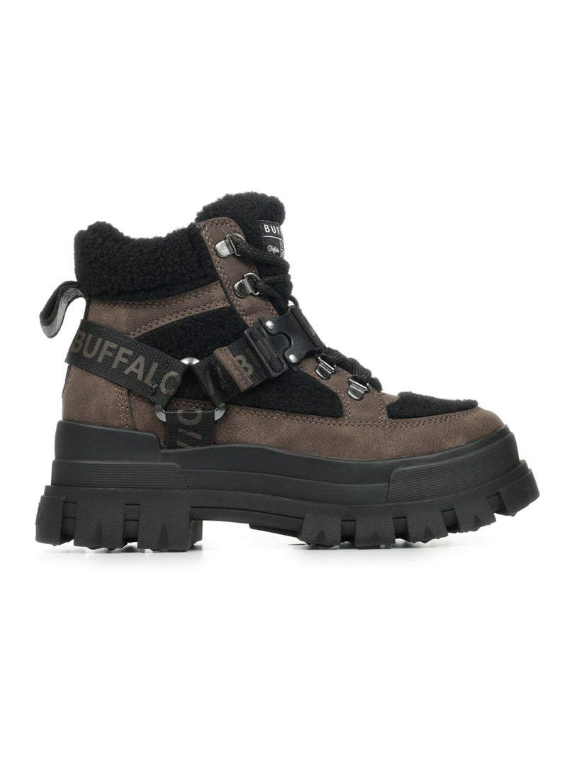 Boots Buffalo Aspha Com Mid Warm Marron - Kiabi