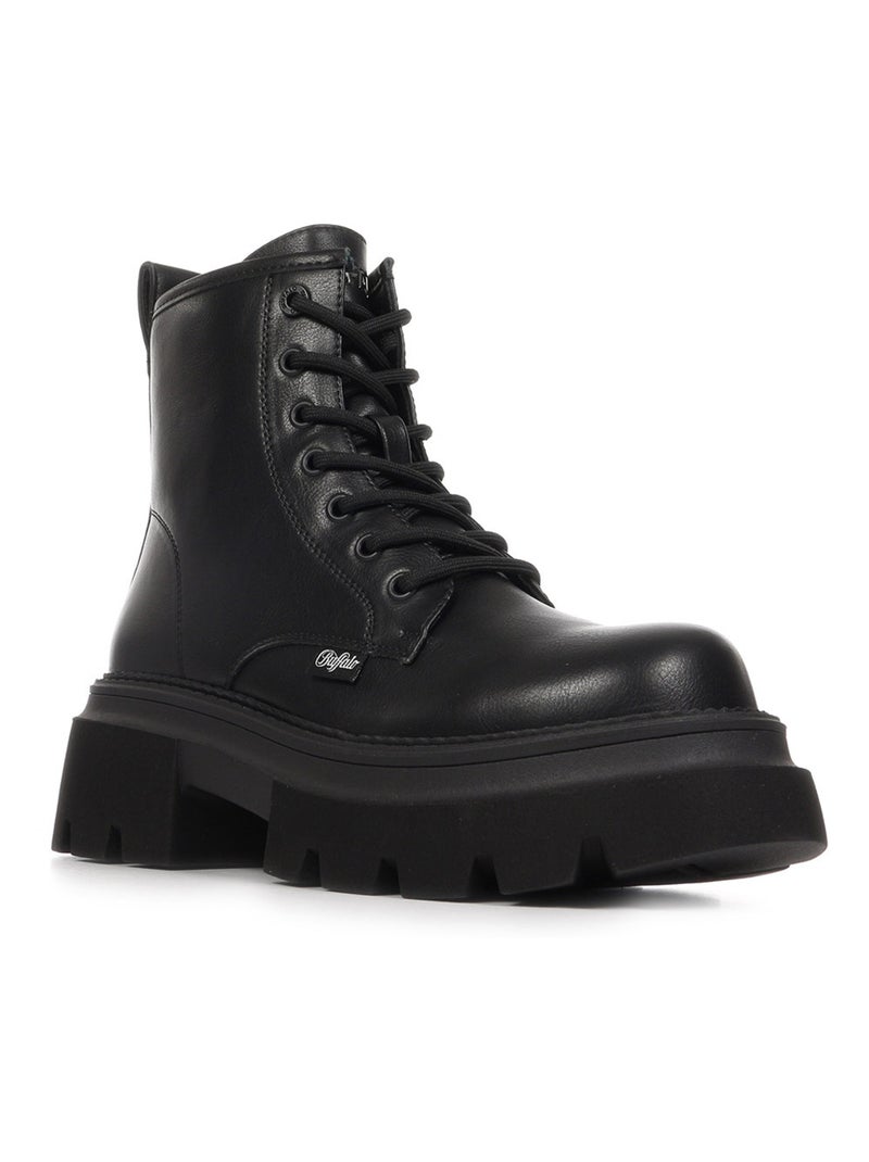 Boots Buffalo Mave Lace Up Noir - Kiabi