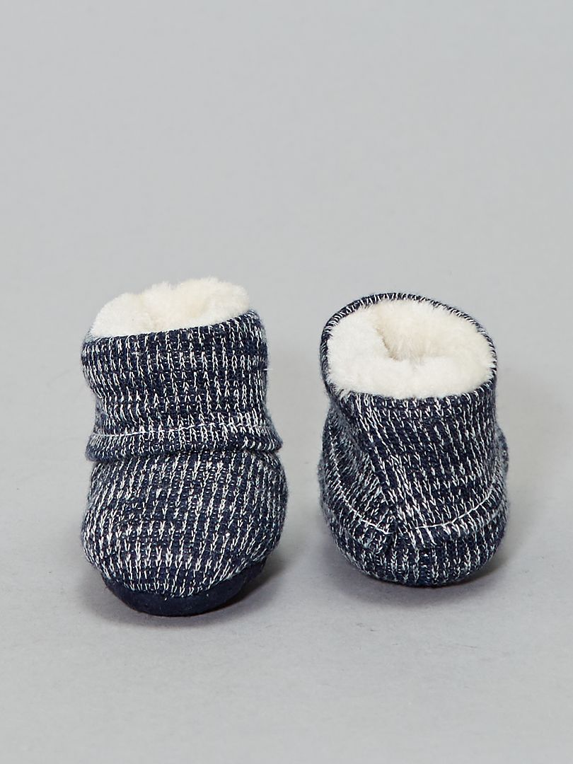 chaussons fourrés bébé garçon