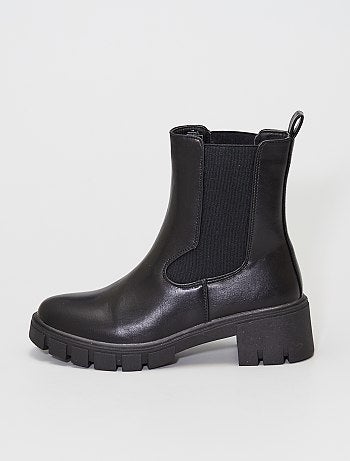 Boots Chelsea à semelle crantée