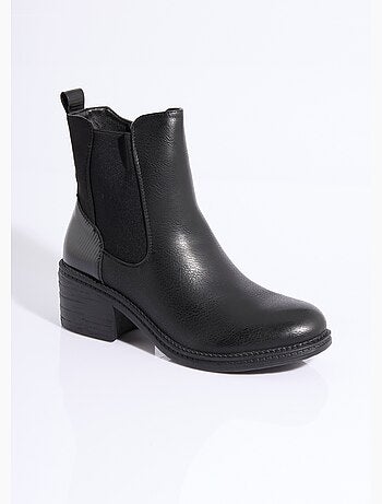 Boots Chelsea à talon et bout rond - AFIBEL