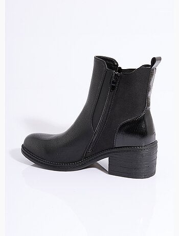 Boots Chelsea à talon et bout rond - AFIBEL
