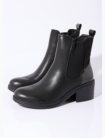 Boots Chelsea à talon et bout rond - AFIBEL