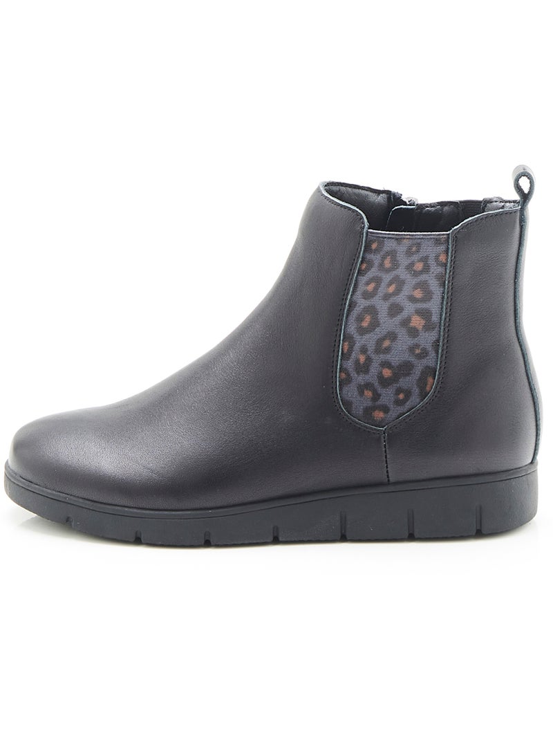 Boots chelsea Amortyl - Damart Noir - Kiabi